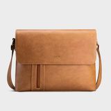  Túi Trita (Thời trang nam phối ngăn - Túi đeo chéo da RTN5BN) màu bò nhạt 