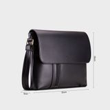  Túi Trita (Thời trang nam phối ngăn - Túi đeo chéo da RTN5D) màu đen 