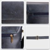  Túi Trita (Thời trang nam phối ngăn - Túi đeo chéo da RTN5BN) màu bò nhạt 