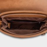  Túi Trita (Thời trang nam nắp gập - Túi đeo chéo da RTN4BD) màu bò đậm 