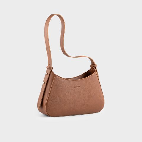 Túi đeo vai da nữ hình thang sang trọng Trita RHN178B màu bò