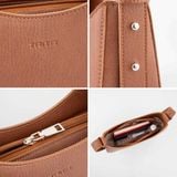  Túi Trita (Thời trang nữ dáng bán nguyệt size 24 - Túi đeo vai da RHN156D) màu đen 