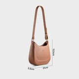  Túi Trita (Thời trang nữ phối họa tiết viền chỉ size 21 - Túi đeo vai da RHN256B) màu bò 