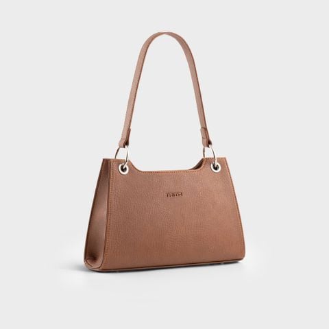 Túi đeo vai da nữ quai ngắn phong cách Trita RHN223B màu bò