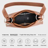  Túi Trita (Thời trang nữ quai ngắn phong cách - Túi đeo vai da RHN223D) màu đen 
