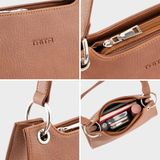  Túi Trita (Thời trang nữ quai ngắn phong cách - Túi đeo vai da RHN223D) màu đen 