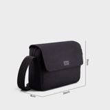  Túi Trita (Thời trang nam dáng ngang cao cấp - Túi đeo chéo da RTN9D) màu đen 