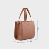  Túi Trita (Thời trang nữ kiểu dáng đơn giản cỡ trung - Túi xách da RTX45B) màu bò 
