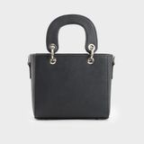  Túi Trita (Thời trang nữ quai bản to cỡ nhỏ - Túi xách da RTX24D) màu đen 