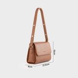  Túi Trita (Thời trang nữ khóa nam châm basic size 22 - Túi đeo chéo da RHN155B) màu bò 