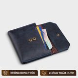  Ví nam da bò Trita (Thời trang nam nhỏ gọn - Ví da RVN06X) màu Xanh đen 