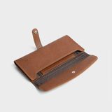  Ví Trita (Thời trang nữ dáng dài cầm tay cao cấp - Ví da RV47B) màu bò 