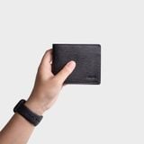  Ví nam da bò Trita (Thời trang nam dáng ngang - Ví da RVN07D) màu đen 