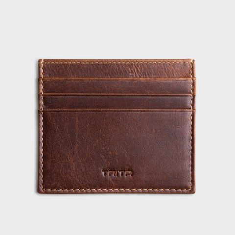  Ví nam da bò Trita (Thời trang nam đựng namecard - Ví da RVN12N) màu nâu 