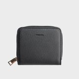  Ví Trita (Thời trang nữ dáng ngắn cầm tay phối khóa kéo - Ví da RV84D) màu đen 