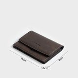  Ví Trita (Thời trang nữ dáng ngắn tiện lợi - Ví da RV100N) màu nâu 