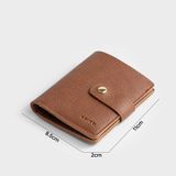  Ví Trita (Thời trang nữ kiểu dáng gập 3 đơn giản - Ví da RV52B) màu bò 