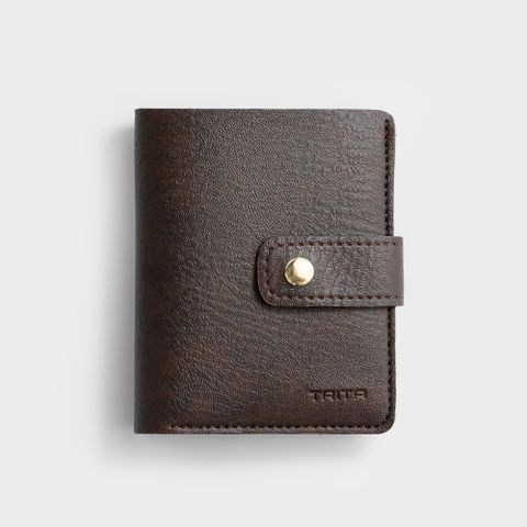 Ví da nữ mini kiểu dáng đơn giản Trita RV52N màu nâu