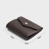  Ví Trita (Thời trang nữ gập 3 phong cách basic - Ví da RV59N) màu nâu 