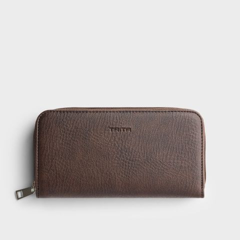 Ví da nữ thời trang cao cấp Trita RV82N màu nâu