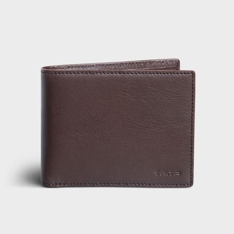 Ví nam da bò dáng ngang Trita RVN23N Màu nâu