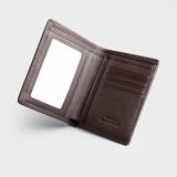  Ví nam da bò Trita (Thời trang nam dáng đứng - Ví da RVN20N) màu nâu 