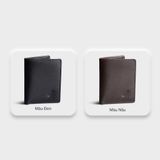  Ví nam da bò Trita (Thời trang nam dáng đứng - Ví da RVN20N) màu nâu 