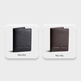  Ví nam da bò Trita (Thời trang nam dáng đứng cao cấp - Ví da RVN18N) màu nâu 