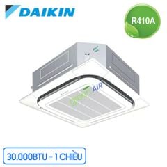 Điều Hòa Âm Trần Cassette Daikin 1 Chiều 30.000 BTU (FCNQ30MV1/RNQ30MV1) Điều Khiển Không Dây (BRC7F633F9+BYCP125K-W18)