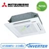 Điều Hòa Âm Trần Cassette Mitsubishi 2 Chiều Inverter 47.000 BTU (FDT140VG/FDC140VN) Điều Khiển Dây (T-PSA-5AW-E/RC-E5)