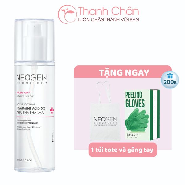 Toner Tẩy Tế Bào Chết 5% PHA - AHA - LHA - BHA Neogen Dermalogy Treatment Acid 150ml