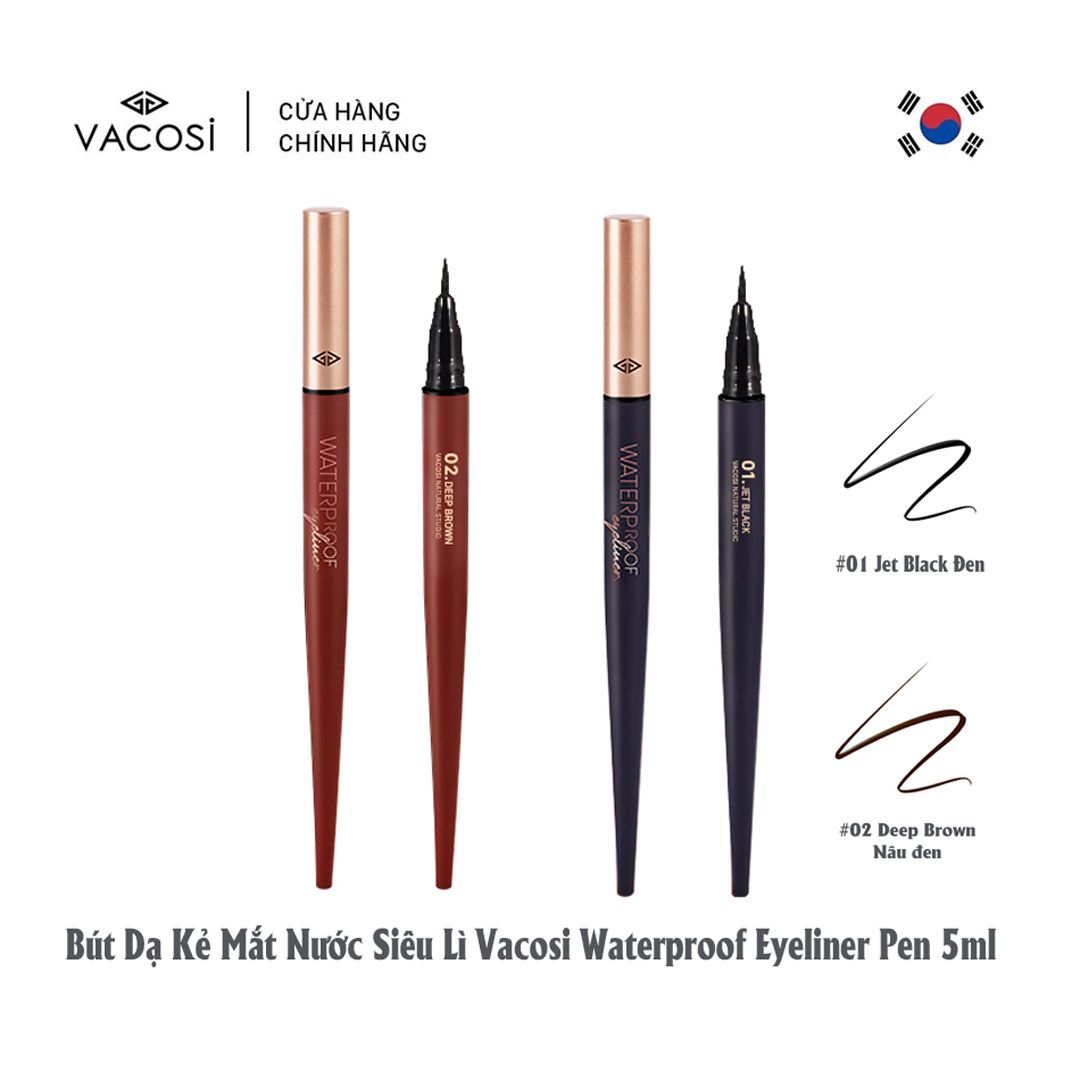 Kẻ Mắt Vacosi Natural Studio Waterproof Eyeliner - VM24 Thanh Chân  Cosmetics cửa hàng mỹ phẩm chính hãng