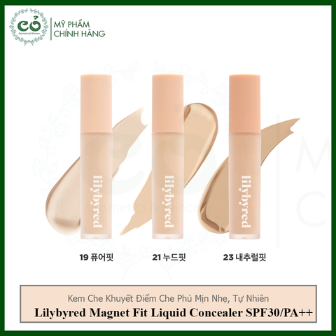 Kem Che Khuyết Điểm Lilybyred Magnet Fit Liquid Concealer SPF30/PA++