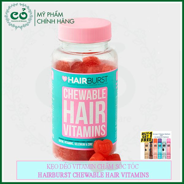 Kẹo dẻo Chewable Hair Vitamins Hairburst