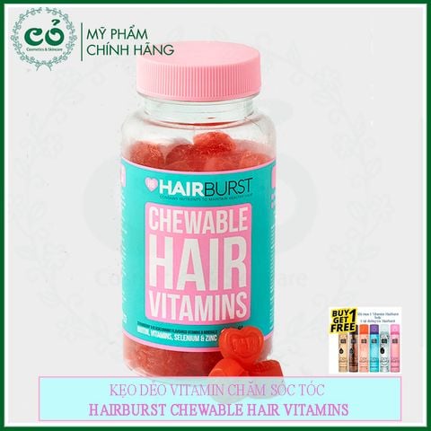 Kẹo dẻo Chewable Hair Vitamins Hairburst
