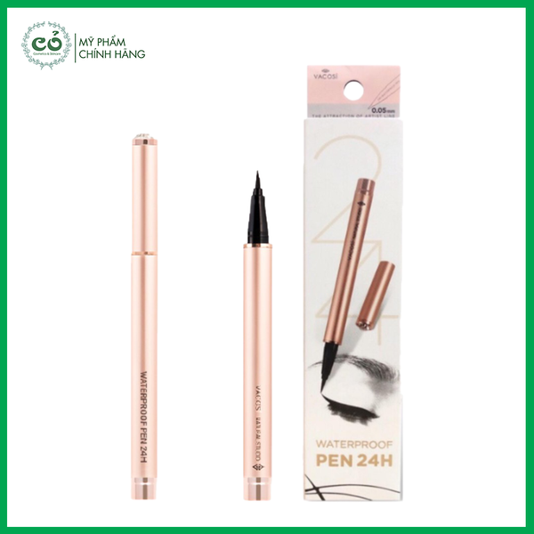 Kẻ Mắt Nước Vacosi Waterproof Pen Eyeliner 24h