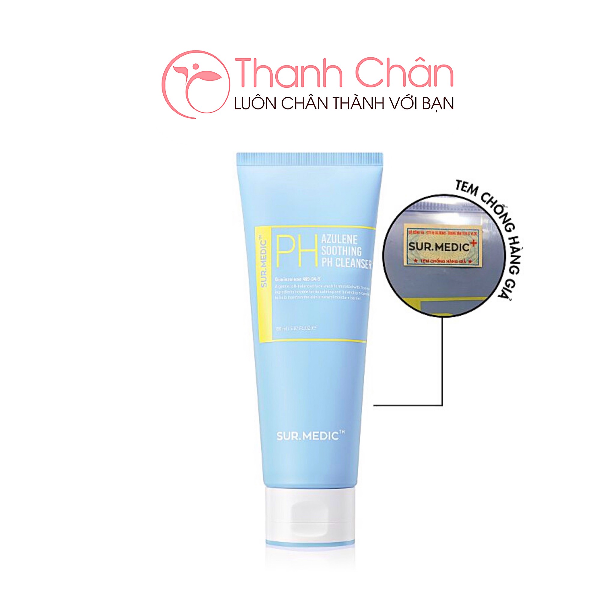 Sữa Rửa Mặt Sur.Medic PH Azulene Soothing PH Cleanser 150ml