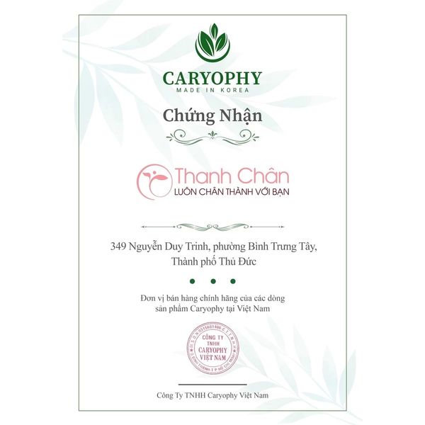 Nước Tẩy Trang Cho Da Dầu Mụn, Nhạy Cảm Caryophy Smart Cleansing Water 300ml / 500ml