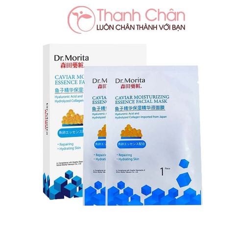 Mặt Nạ Dưỡng Ẩm, Tăng Độ Đàn Hồi Dr.Morita Caviar Moisturizing Essence Facial Mask 28G