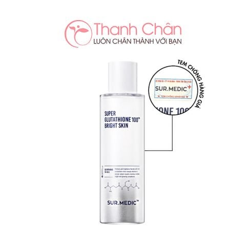 Nước Hoa Hồng Trắng Da SURMEDIC Super Glutathione 100 Bright Skin 145ml