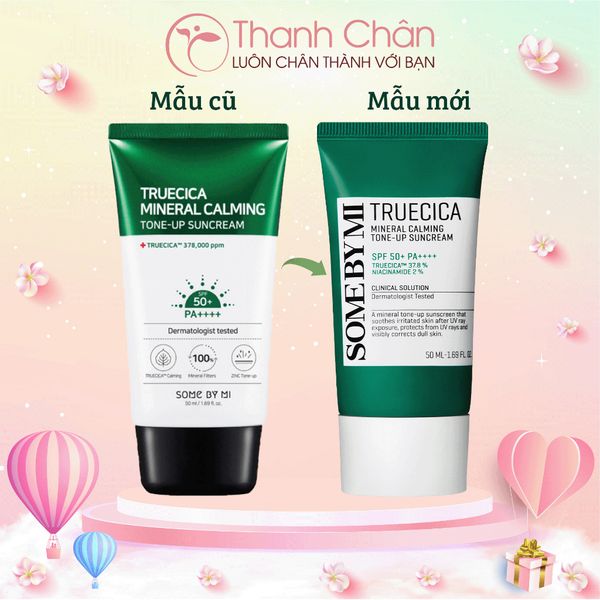 Kem Chống Nắng Ngừa Mụn Some By Mi Truecica Mineral Calming Tone Up Suncream 50ml