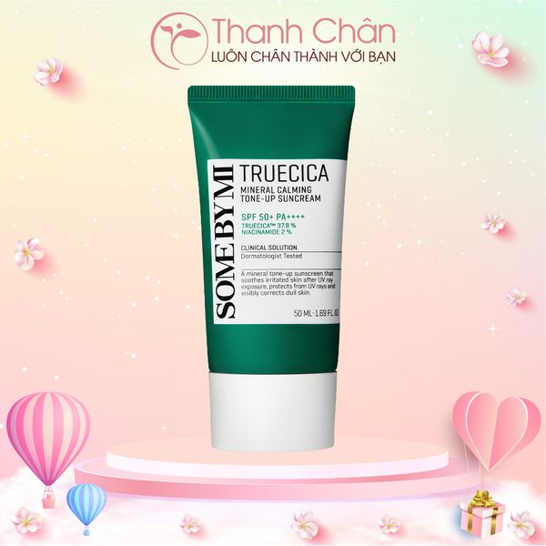 Kem Chống Nắng Ngừa Mụn Some By Mi Truecica Mineral Calming Tone Up Suncream 50ml