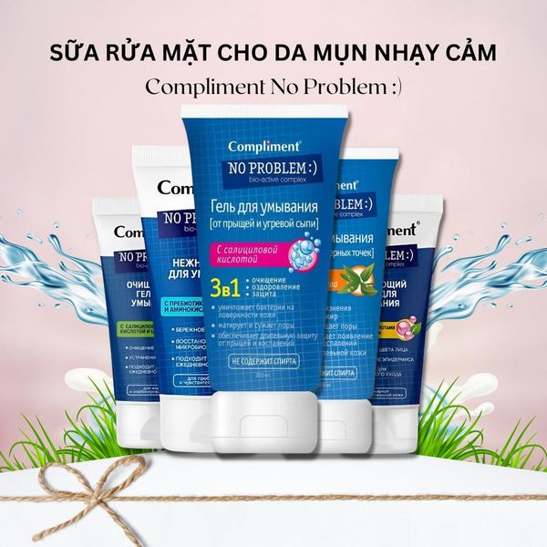 Sữa Rửa Mặt Compliment No Problem 200ml