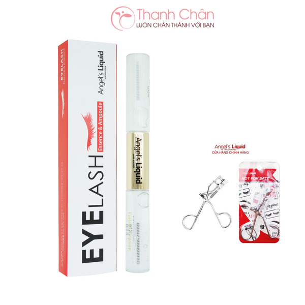Tinh Chất Dưỡng Dài Và Dày Mi Angel's Liquid 2 Bước Eyelash Essence & Ampoule (Tặng kèm bấm mi cao cấp)