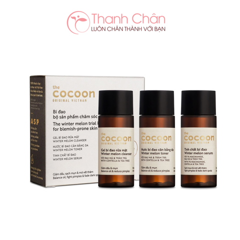 Bộ Kit Cocoon Bí Đao Chăm Sóc Da Mụn