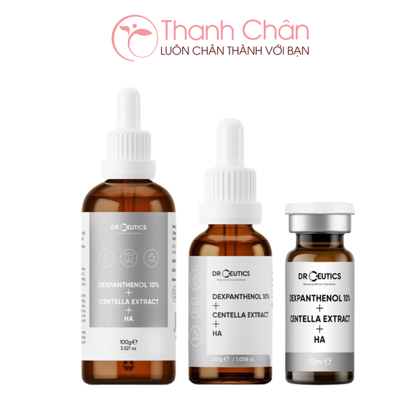 Serum B5 DrCeutics Dexpanthenol 10% Centella Extract HA, Cấp Ẩm Và Phục Hồi Da 10g/30g/100g