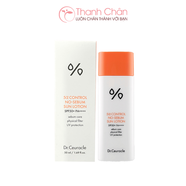 Kem chống nắng Dr.Ceuracle 5alpha Control No sebum Sun Lotion 50ml