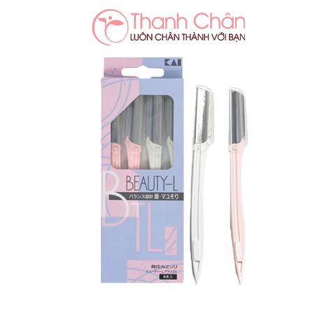 Dao Cạo Chân Mày Lông Mặt Thân Kim Loại Kai Razor Beauty-L