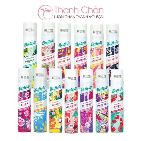 Dầu Gội Khô Batiste Dry Shampoo 200ml