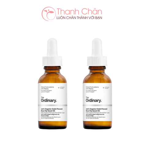 Tinh dầu cấp ẩm, dưỡng sáng da The Ordinary 100% Organic Cold Pressed Rose Hip Seed Oil